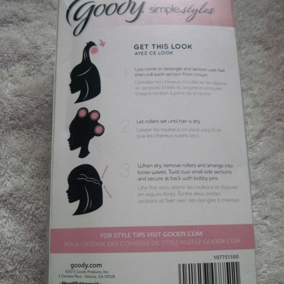 Goody Simple Styles Beach Wave Kit 6 Hook Loop Rollers Versi Comb 10 Bobby Pins - Picture 10 of 12